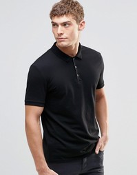 Трикотажное поло ASOS - Черный
