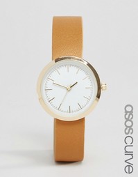 Часы с минималистским дизайном ASOS CURVE - Рыжий