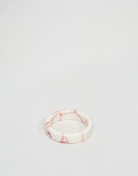 Кольцо из искусственного розового камня ASOS - Розовый