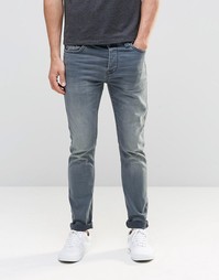 Прямы выбеленные джинсы Jack &amp; Jones - Умеренный синий