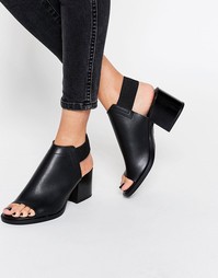 Ботильоны с открытой пяткой ASOS TATE - Черный