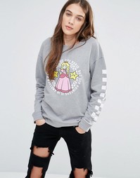 Свитшот с принтом принцессы Пич Vans Nintendo - Серый вереск