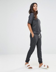 Трикотажные штаны со шнуровкой Glamorous - Выбеленный черный