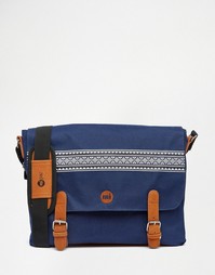 Темно-синяя сумка почтальона Mi-Pac - Оранжевый