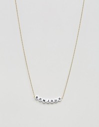 Ожерелье Limited Edition Bonjour - Золотой Asos