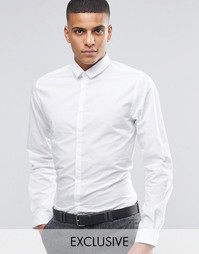 Облегающая рубашка в горошек Noak - Белый