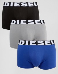 Набор из 3 хлопковых стретчевых боксеров-брифов Diesel