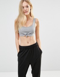 Укороченный топ Free People Movement - Grey combo