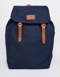 Темно-синий холщовый рюкзак ASOS - Темно-синий