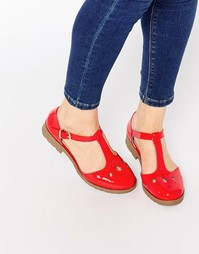 Туфли на плоской подошве ASOS MAISON - Hot tomato patent