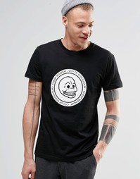 Классическая черная футболка с черепом Cheap Monday - Черный