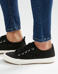 Сетчатые кеды с цветочной отделкой ALDO - Черный цветочный