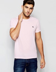 Розовая облегающая футболка Abercrombie &amp; Fitch - Cc600 pink