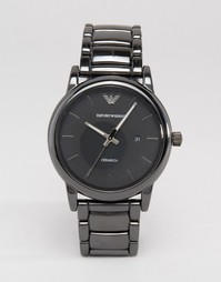 Черные наручные часы из нержавеющей стали Emporio Armani AR1508