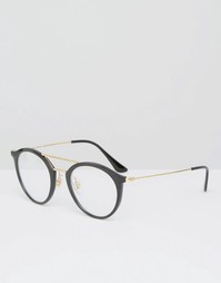 Круглые солнцезащитные очки Ray-Ban 0RX7097 - Черный