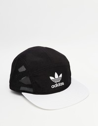 5-панельная кепка Adidas Originals Bleached Out - Черный