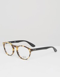 Круглые очки Ray-Ban 0RX5283 - Коричневый