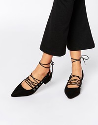 Туфли на каблуке с заостренным носком ASOS SAGA - Черный
