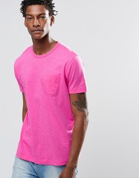 Футболка с карманом на груди YMC - Розовый
