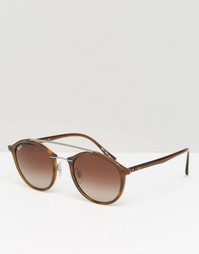 Круглые солнцезащитные очки Ray-Ban 0RB4266 - Коричневый