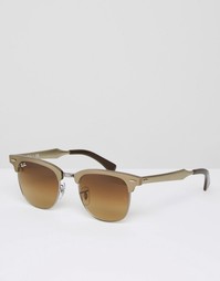 Солнцезащитные очки-клабмастеры Ray-Ban 0RB3507 - Коричневый
