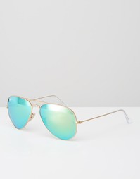 Солнцезащитные очки‑авиаторы с зеркальными стеклами Ray-Ban 0RB3025