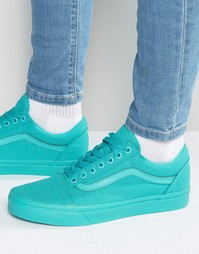 Монохромные кроссовки Vans Old Skool V3Z6IMV - Зеленый