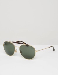 Солнцезащитные очки-авиаторы Ray-Ban 0RB3540 - Золотой