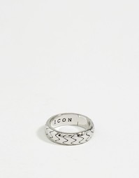 Серебристое кольцо Icon Brand Premium - Серебряный