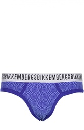 Брифы из эластичного хлопка с принтом Dirk Bikkembergs