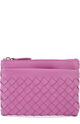 Кожаный футляр для ключей с плетением intrecciato Bottega Veneta