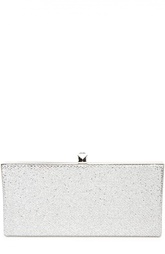Металлизированный клатч с отделкой Jimmy Choo