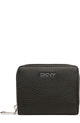 Кожаное портмоне с логотипом бренда DKNY