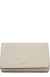 Кожаное портмоне с клапаном DKNY