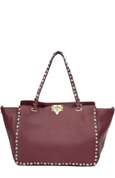 Кожаная сумка с металлической отделкой Valentino