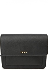 Кожаная сумка с клапаном DKNY