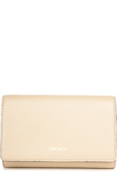 Кожаное портмоне с клапаном DKNY