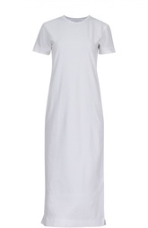 Платье-миди с укороченным рукавом и круглым вырезом DKNY