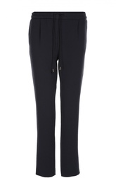 Прямые брюки с защипами и эластичным поясом HUGO BOSS Black Label