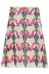 Юбка из искусственного шелка Christopher Kane
