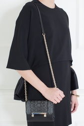 Кожаная сумка Micro Mini Leather Diane von Furstenberg
