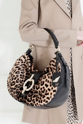 Кожаная сумка Sutra Hobo Leopard Diane von Furstenberg