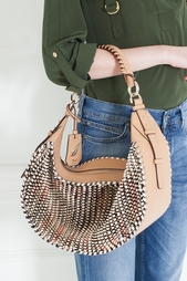 Кожаная сумка Sutra Knit Leather Diane von Furstenberg