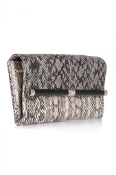 Клатч из кожи змеи Envelope Clutch Diane von Furstenberg