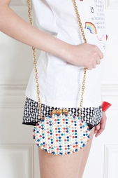 Кожаная сумка Mina Clutch Christian Louboutin