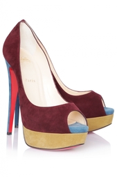 Замшевые туфли Lady Peep 150 Christian Louboutin