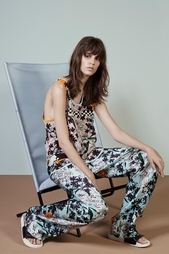 Брюки с цветочным принтом Msgm