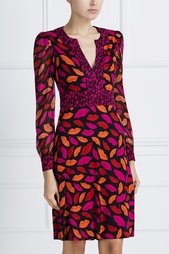 Шелковое платье Leyah Combo Diane von Furstenberg