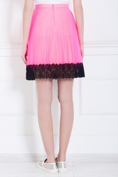 Плиссированная юбка с кружевом Christopher Kane