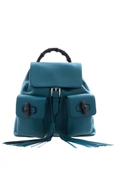 Кожаный рюкзак Bamboo Leather Backpack Gucci
